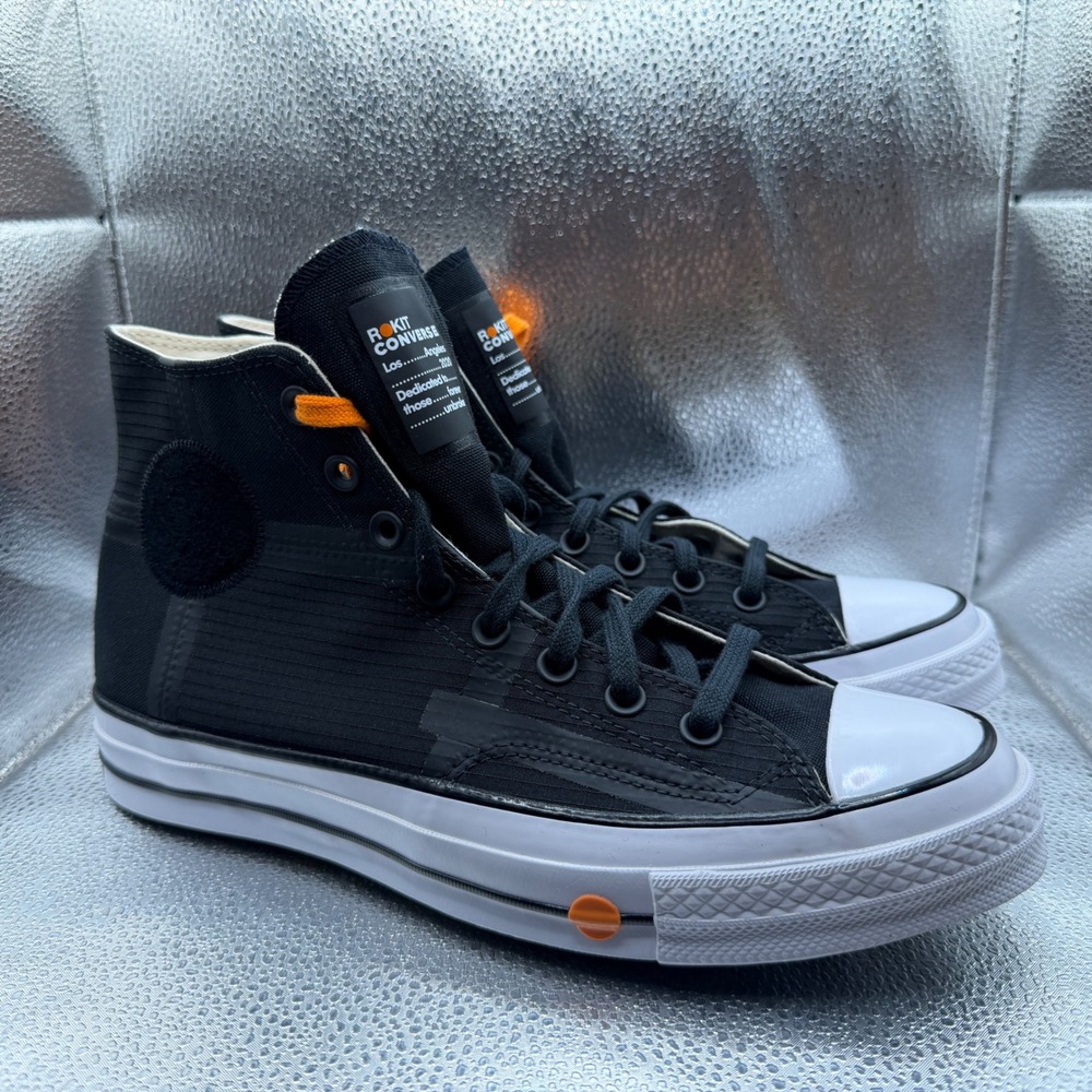 Size 9.5 Converse ROKIT Chuck 70 High Top Mens Black New 168211C Sneakers